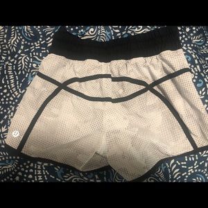 Lululemon size 4 grey and black shorts